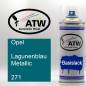 Preview: Opel, Lagunenblau Metallic, 271: 400ml Sprühdose, von ATW Autoteile West.